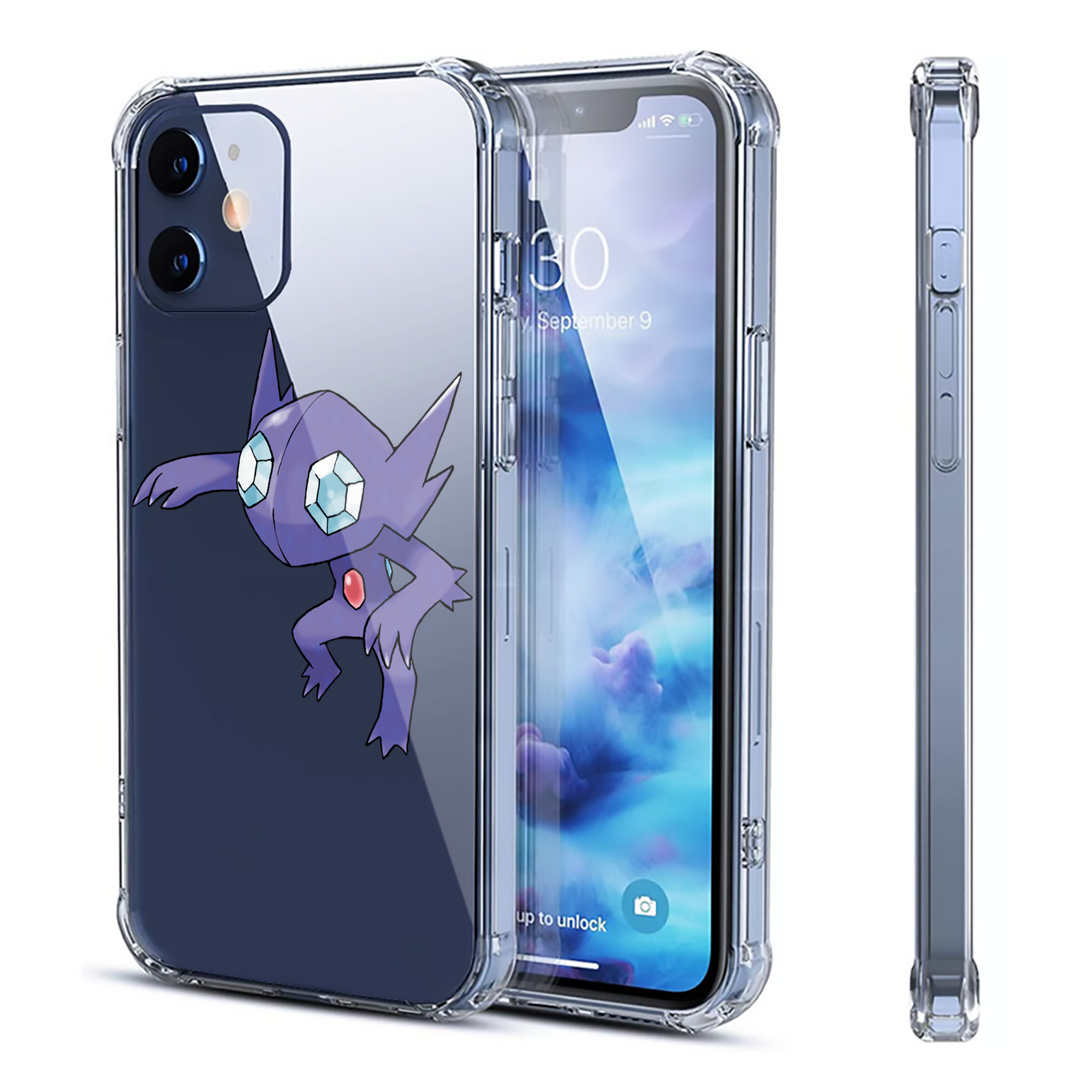 （画像用） ポケットモンスター Pokémon 【iPhone 12シリーズ対応】透明スマホケース（クリアソフトケース）